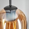 Vevino pendant light Amber, clear, 5-light sources