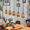 Vevino pendant light Amber, 5-light sources