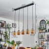 Vevino pendant light Amber, 5-light sources