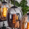 Vevino pendant light Amber, chrome, 5-light sources