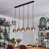 Vevino pendant light chrome, clear, 5-light sources