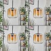 Lauden pendant light Amber, clear, 5-light sources