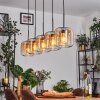 Lauden pendant light Amber, clear, 5-light sources