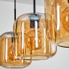 Lauden pendant light Amber, 5-light sources