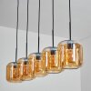 Lauden pendant light Amber, 5-light sources