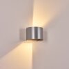 Tamarin outdoor wall light, Up & Down Light, wall light LED silver, 1-light source