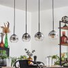 Ripoll pendant light black, 4-light sources