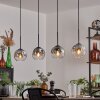 Ripoll pendant light black, 4-light sources