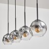 Ripoll pendant light black, 4-light sources