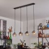 Ripoll pendant light black, 4-light sources