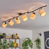 Bassagoda ceiling light black, 6-light sources