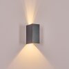 Hoods outdoor wall light, Up & Down Light, wall light LED anthracite, 1-light source