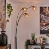 Ripoll floor lamp black, 3-light sources