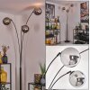 Gastor floor lamp black, 3-light sources