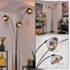 Koyoto floor lamp black, 3-light sources