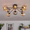 Gastor ceiling light 87 cm black, 8-light sources