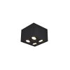 Ceiling Light Trio Leuchten BISCUIT black, 4-light sources