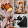 Bassagoda wall light, wall spotlight black, 1-light source