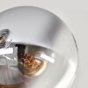 Gastor ceiling light 87 cm chrome, clear, 8-light sources