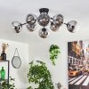 Gastor ceiling light 87 cm chrome, clear, 8-light sources