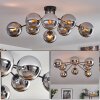 Gastor ceiling light 87 cm chrome, 8-light sources