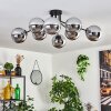 Gastor ceiling light 87 cm chrome, 8-light sources