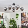 Gastor ceiling light 87 cm chrome, 8-light sources