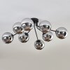 Gastor ceiling light 87 cm chrome, 8-light sources