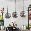 Ripoll pendant light Smoke-coloured, 3-light sources