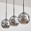 Ripoll pendant light Smoke-coloured, 3-light sources