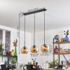 Ripoll pendant light Amber, 3-light sources