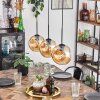 Ripoll pendant light Amber, 3-light sources