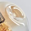 Ripoll pendant light Amber, clear, 3-light sources