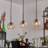 Ripoll pendant light Amber, clear, 3-light sources