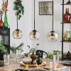 Ripoll pendant light Amber, clear, 3-light sources