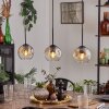 Ripoll pendant light Amber, clear, 3-light sources