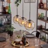 Ripoll pendant light Amber, clear, 3-light sources