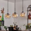 Ripoll pendant light Amber, clear, 3-light sources