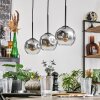 Ripoll pendant light chrome, clear, 3-light sources