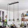 Ripoll pendant light chrome, clear, 3-light sources