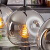 Ripoll pendant light chrome, clear, 3-light sources