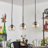 Koyoto pendant light Amber, clear, 3-light sources