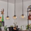 Koyoto pendant light Amber, clear, 3-light sources