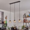 Koyoto pendant light Amber, clear, 3-light sources