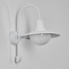 Pohei outdoor wall light white, 1-light source, Motion sensor