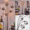 Gastor floor lamp chrome, 5-light sources