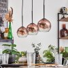 Koyoto pendant light clear, coppery, 3-light sources