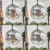 Ripoll pendant light clear, Smoke-coloured, 3-light sources