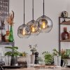 Ripoll pendant light clear, Smoke-coloured, 3-light sources