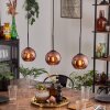 Koyoto pendant light coppery, 3-light sources